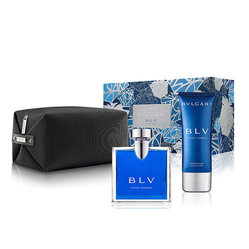 Bvlgari BLV 100ML EDT + 100ML After Shave Balm + Pouch