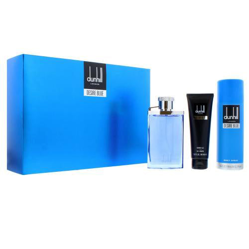 Dunhill Desire Blue 100ML EDT + 180G Body Spray + 90ML Shower Gel
