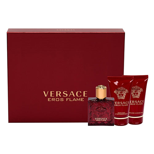 Versace Eros Flame 50ML EDP + 50ML Shower Gel + 50ML After Shave Balm