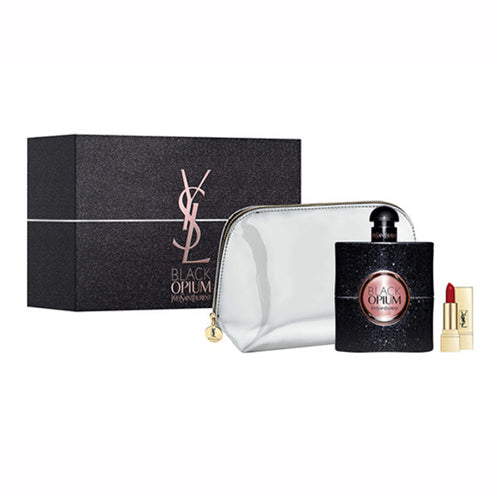 YSL Black Opium 90ML + Mini Rouge Lip Stick + Pouch