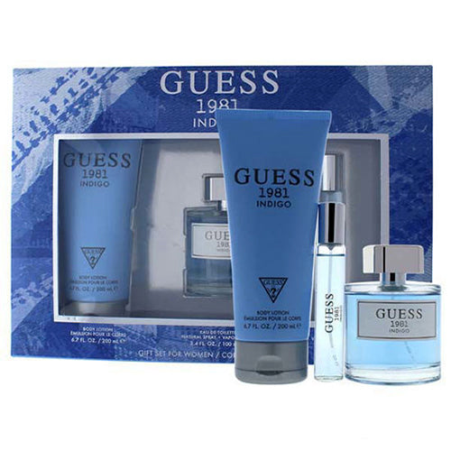 Guess 1981 Indigo 100ML EDT + 200ML Body Lotion + 15ML EDT