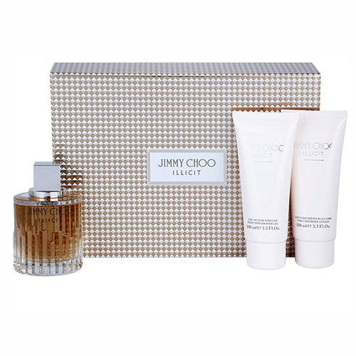 Jimmy Choo Illicit 100ml EDP + 100ML Body Lotion + 100ML Shower Gel