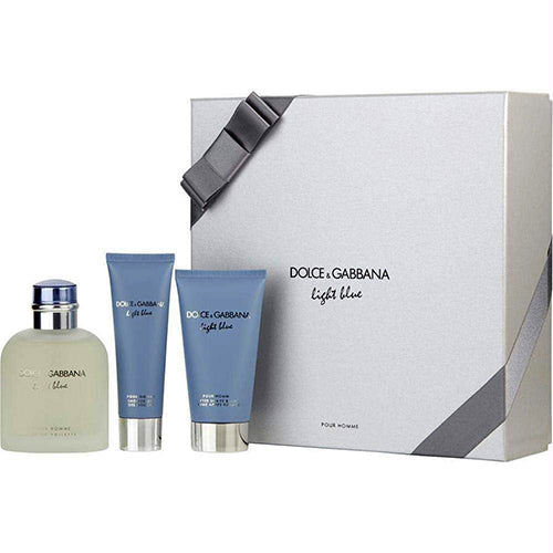 D & G Light Blue 125ML EDT + 50ML Shower Gel + 50ML After Shave Balm