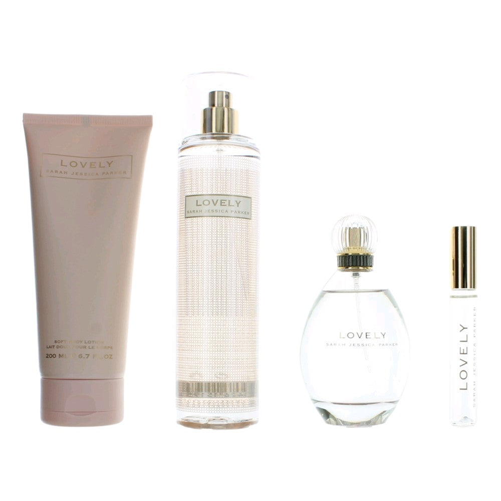 Lovely 100ML EDP + 200ML Body Lotion + 10ML EDP Roller Ball + 236 Body Spray