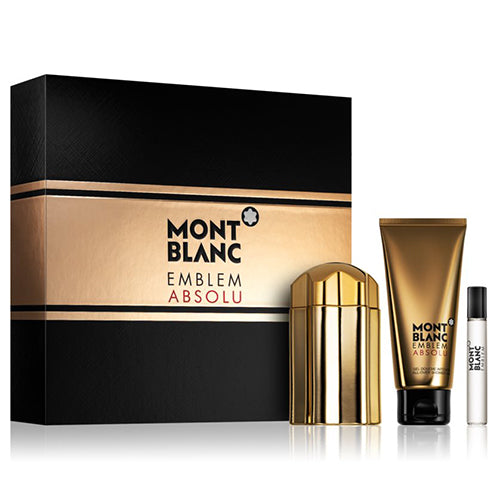 Mont Blanc Emblem Absolu 100ML EDT + 100ML All Over Shower Gel + 7ML EDT