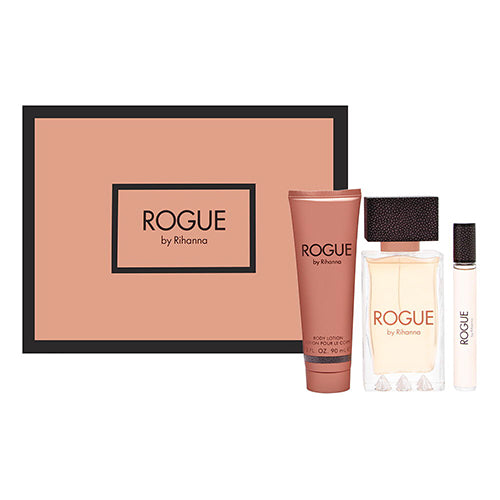 Rihanna Rogue 125ml EDP + 6ml Rollerball + 90ml Body Lotion