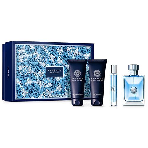 Versace Pour Homme 100ml EDT + 10ml EDT + 100ml After Shave + 100ml Shower Gel