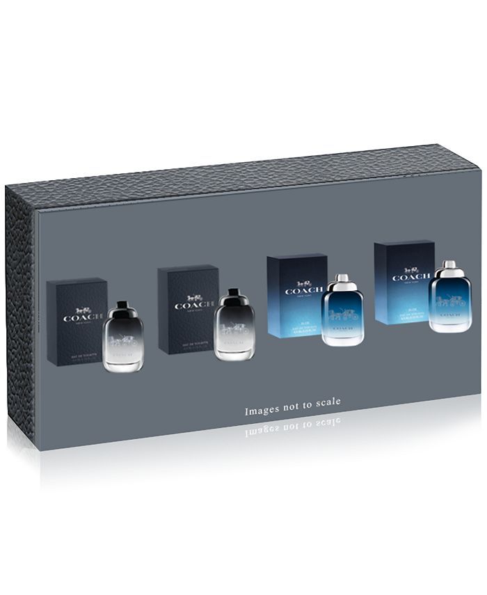 Coach 4 X 4.5ml EDT Mini Set For Men: 2 X Coach + 2 X Blue